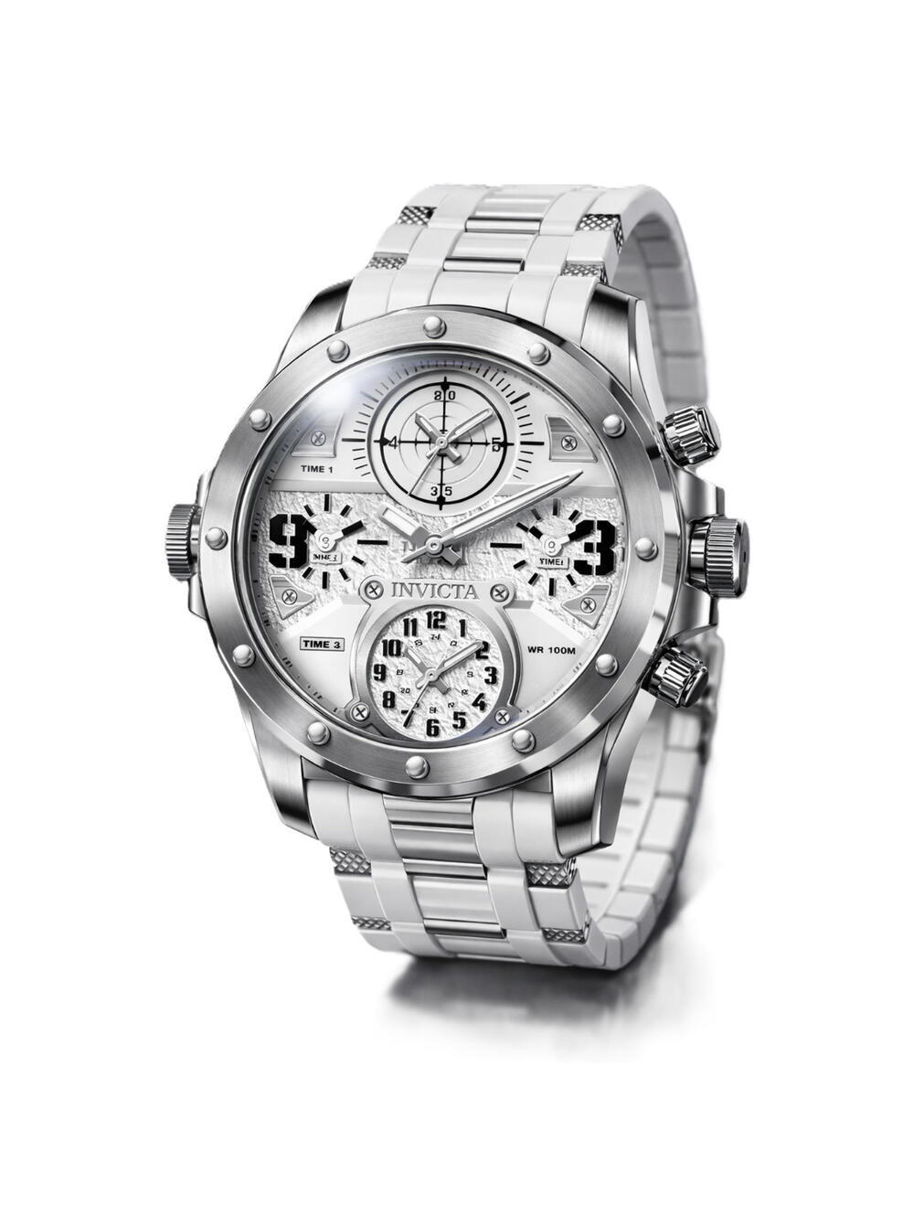 Invicta Coalition Forces Men's Watch - 50mm, White, Steel (50217)